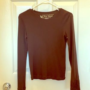 Brown Cotton Tee